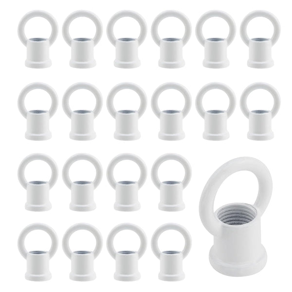 Antrader Ceiling Hook Ring, M10 Chandelier Lamp Connectors, 20Pcs Pendant Light Hanging Eye