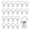 Antrader Ceiling Hook Ring, M10 Chandelier Lamp Connectors, 20Pcs Pendant Light Hanging Eye