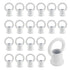 Antrader Ceiling Hook Ring, M10 Chandelier Lamp Connectors, 20Pcs Pendant Light Hanging Eye