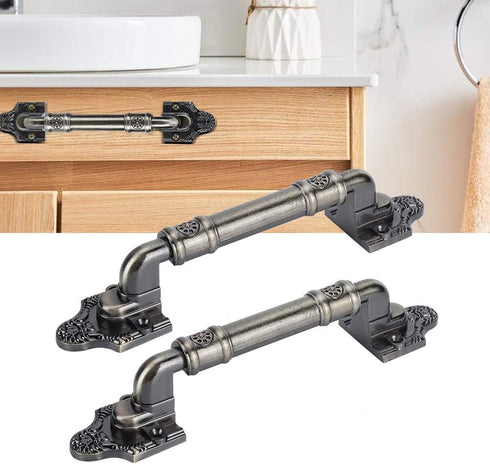 Haofy 2PCS Vintage Style Barn Door Handle, DIY Kit for Wardrobe Drawer Cabinet Hardware