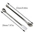 1 Set Stainless Steel Micro Lab Sampling Scoop Spatulas, Combination Reagent Spoon Laboratory Supplies (Pack of 5)
