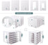 SONGWAY Desktop Mail Sorter Organizer - Small File Organizer with 12 Slots for Desk Bills and Ink Pad Storage