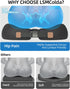 LSMColda Tailbone Extra Dense Orthopedic Seat Cushion, Ergonomic Memory Foam Seat Cushion for Office ChairDesk