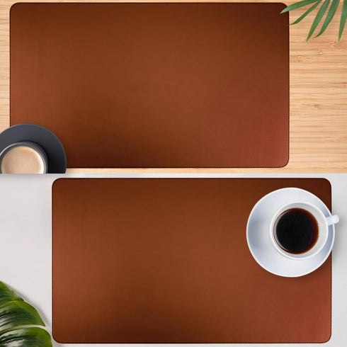 Busnos 23.6"x13.8" Brown Desk Cover Mat Cute Desk Pad Mat Laptop Matt for Desktop Computer Pads on Top of Desks