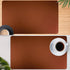 Busnos 23.6"x13.8" Brown Desk Cover Mat Cute Desk Pad Mat Laptop Matt for Desktop Computer Pads on Top of Desks