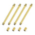 M METERXITY 4-Set Straight Pipe Lamp Stem Kit, 150mm(5.91") Long M10 Double End Thread