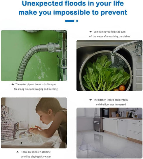Haozee Pack 3, Zigbee2MQTT Zigbee Water Leak Detector Sensor for Home, of Water Alarm with Battery Operated, Zigbee Hub