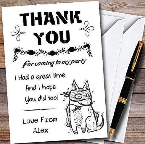 The Card Zoo Fancy Dress Personalized Halloween Personalized Halloween Party Thank You Cards