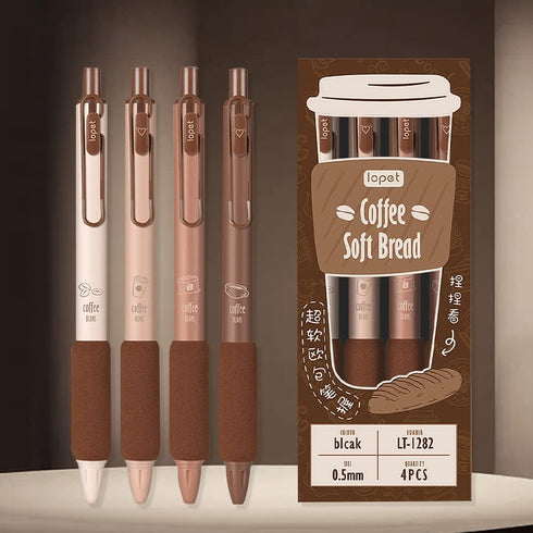 Retractable Quick Dry Ink Pens, Comfortable 0.5mm Fine Point Black Ink Pens for Office and School Supplies