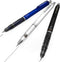 Zebra Delguard Mechanical Pencils - HB 0.5mm, 1 of Each Colour Barrel, Pack of 3