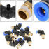 10pcs Pneumatic Elbow Quick Connector - Air Fittings Adapter Push to Connect Tube Fitting 8mm Diameter