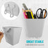 G.CORE Large Pegboard Cups, Grey Peg Board Storage Bin 6 Pack with Hooks for Organization