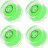 4pcs Small Circular Bubble Spirit Levels - Mini Round RV Leveling Tools for Travel Trailer, Green