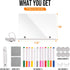 LED Note Board with Multicolor Light Control - 11.8 x 7.9 Inch Magnetic Acrylic Writing Board for Home, Office, School