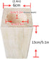 KDDEON Set 4 Legs,24 (13cm,Inner 4cm) of Solid Wood Furniture Raised Legs,Round Slotted Bed Sizes,Wood Color
