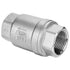 Check Valve,In-line Check Valve 3/4" Female Thread In-line Spring Check Valve Stainless Steel Vertical Valve WOG 1000