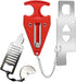 Portable Door Lock for Travel, Hotel Room Security Devices, Apartment Jammer, Additional Safety, 2022 Upgrade (Red