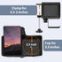 Desk Cup Holder Clip-on Pen Holder, Rotatable Headphone Hanger and Headset Stand Clamp Hook Under Desk (Black)