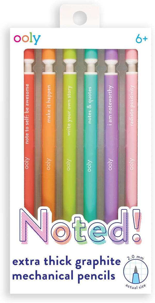 Ooly Noted Graphite Mechanical Pencils, Set of 6