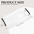 Odowalker 8 8.5 4 1.6 Inch Pcs Extra Large Pencil Box, x x Plastic Clear Crayon Box with Snap Lid, Stackable Drawing