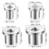 16Pcs Dowel Pin Centers Drilling Hole Tool Set Steel 1/4 5/16 3/8 1/2 Inch Doweling Centering Pins Transfer Plugs Drill Hole Tool for Woodworking Tool Accessories