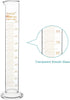 Stonylab 1-Pack Graduated Cylinder, Borosilicate Glass, 1000 ml Heavy Wall Measuring Cylinder