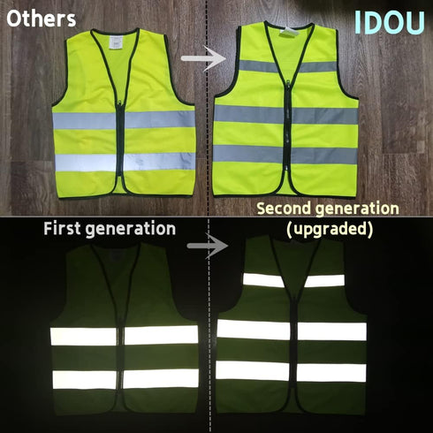High Visibility Toddler Safety Vest, Reflective Kids Vest for Cycling & Running, Construction Vest