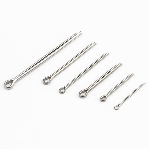 100PCS Cotter Pin Clip Key Fastener Fitting Assortment Kit - Made of 304 Stainless Steel