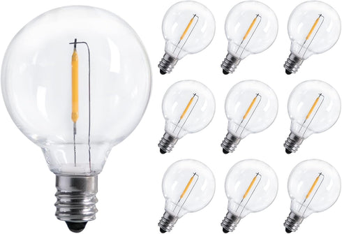 G40 Led Replacement Light Bulbs 1W Shatterproof Globe Bulb fits E12 or
