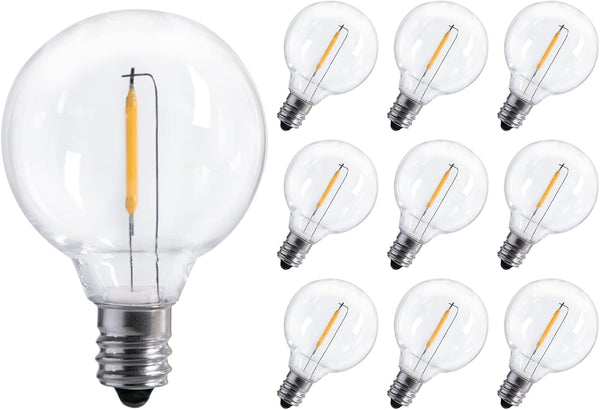 G40 Led Replacement Light Bulbs 1W Shatterproof Globe Bulb fits E12 or