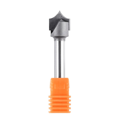 SpeTool 1/4" Shank Point Cutting Roundover Router Bit, 1/2" Cutting Diameter, 1/4" Radius for CNC Woodworking