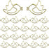 Cute Gold Bird Shape Paper Clips, 50 Pcs Creative Decoration Animal Shaped Paperclip for Organizing