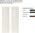 12" 43" 1 Shed Shutters Raised Panel W x H for Sheds, Playhouses, and Chicken Coops Pair (Black)