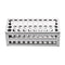 YOKIVE Tube Rack Holder, 3 Layers 304 Stainless Steel for 10-13mm Lab Test Tubes, 40-Sockets, Silver