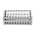 YOKIVE Tube Rack Holder, 3 Layers 304 Stainless Steel for 10-13mm Lab Test Tubes, 40-Sockets, Silver