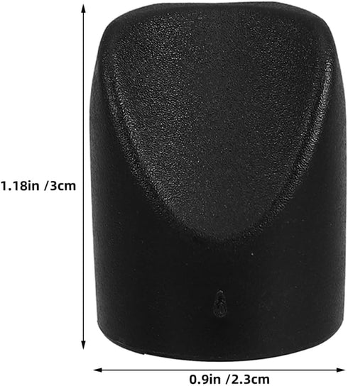 50pcs Veemoon Black V-Shaped Plastic End Caps Folding Chair Leg Protectors Non-marring Stability Plugs Compatible