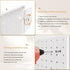 FZK Peg Board, 4 Pack Plastic Wall Organizer, White Pegboard, No Drilling Required, 24x24 inch for Craft Room