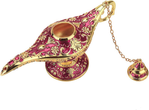 LIABI Legend Aladdin Lamp Magic Genie Wishing Light, Classic Arabian Nights Costume Props Lamp Table Decor for Home