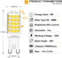 10 Pack G9 LED Bulb Dimmable, 40 Watt Equivalent T4 Chandelier Light Bulbs, 4W 4000K Neutral White 450 Lumen, Ceramic Bi-pin G9 Base Replacement for Home Lighting by GOHDLAMP