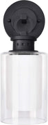 589010-BLK 1-Light Dimmable Design House Hansen Modern Contemporary Indoor/Outdoor Wall Light with Open Bottom Frosted