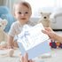 SMUAENSS 24 Pack Blue Bow Thank You Cards, Bowknot Bridal Shower Greeting Card with Envelopes and Stickers for Birthday