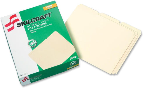 Top Tab Manila File Folders - Box of 100
