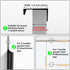 10 Pack Black Finger Pulls for Cabinets, 76mm/3inch Hole Centers, Modern Edge Pulls for Kitchen Hardware