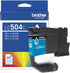 Brother Genuine LC504C Standard Yield Cyan Ink Cartridge (for use INKvestment 1355, 1365,