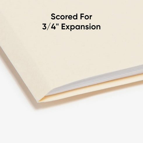 File Folder, 1/3-Cut Tab, Assorted Positions, Letter Size, Manila by Smead, 100 per Box (10330)
