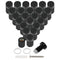 Luomorgo 24 Pcs 1/2" x 0.78" Stainless Steel Standoff Screws for Wall Sign Mounting Hardware, Black