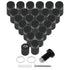 Luomorgo 24 Pcs 1/2" x 0.78" Stainless Steel Standoff Screws for Wall Sign Mounting Hardware, Black