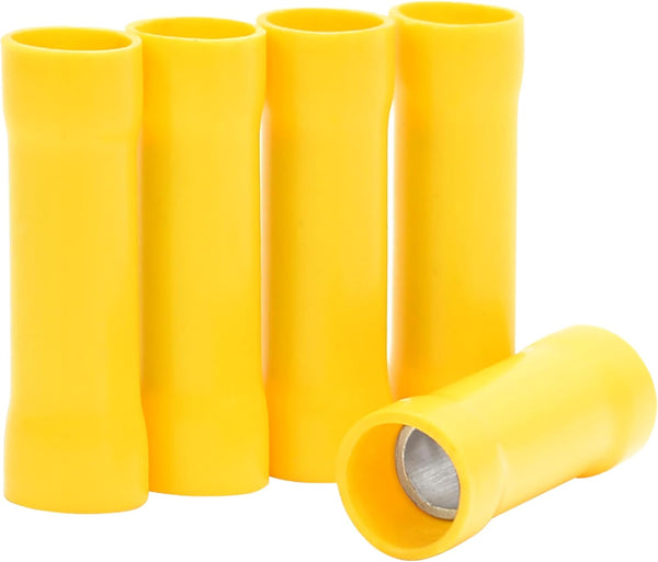 Conext Link BCV4-25 Vinyl Butt Connector 25 Pack (Yellow 4 Gauge)