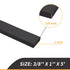 3/8 Inch Thick Neoprene Rubber Strips and Solid Rubber Rolls for DIY Gasket, Weather Stripping, Flooring (1 Inch Wide,