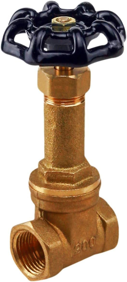 Everflow Supplies 44122-NL 1/2" Long Bonnet Gate Valve with Female Threaded IPS Connections